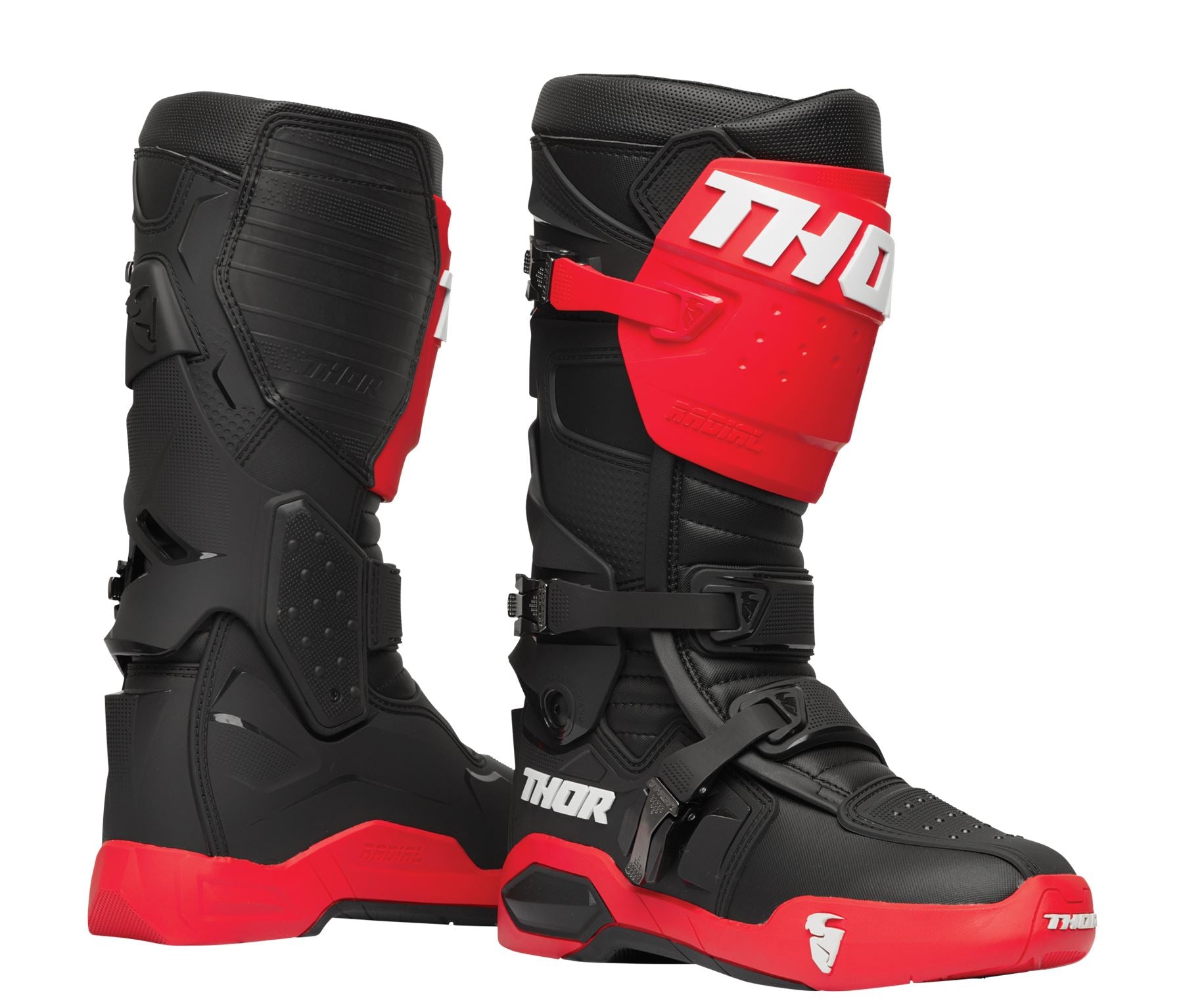 Thor 2026 Motocross Boots Radial Black Red